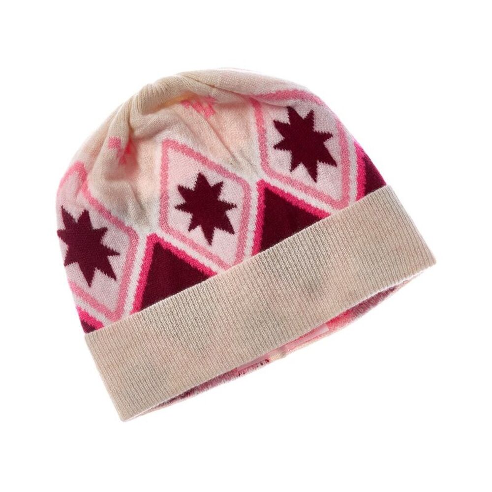 Brodie Cashmere Fairisle Pom Pom Cashmere Beanie